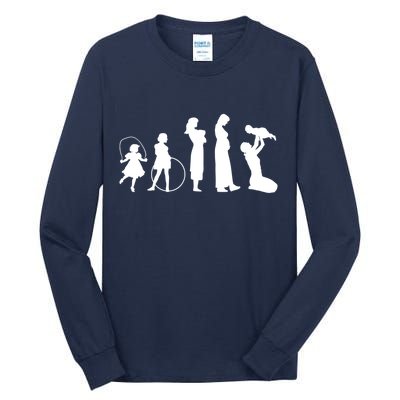 Evolution Of Mother Tall Long Sleeve T-Shirt