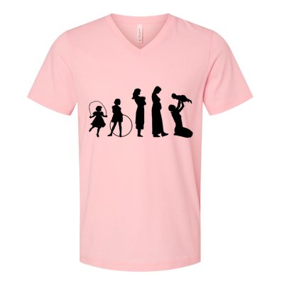 Evolution Of Mother V-Neck T-Shirt
