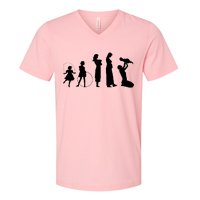 Evolution Of Mother V-Neck T-Shirt