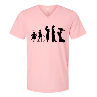 Evolution Of Mother V-Neck T-Shirt