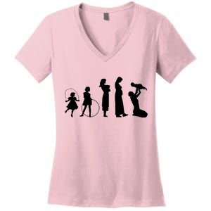 Evolution Of Mother Women's V-Neck T-Shirt