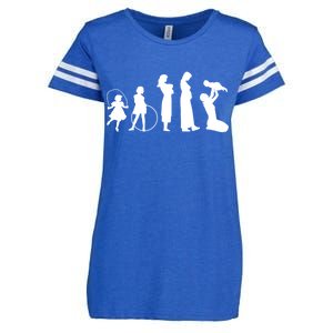 Evolution Of Mother Enza Ladies Jersey Football T-Shirt