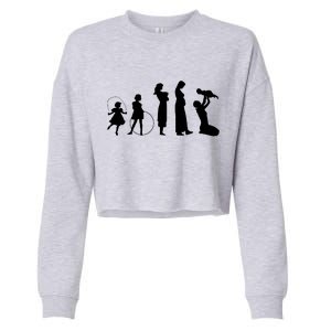 Evolution Of Mother Cropped Pullover Crew