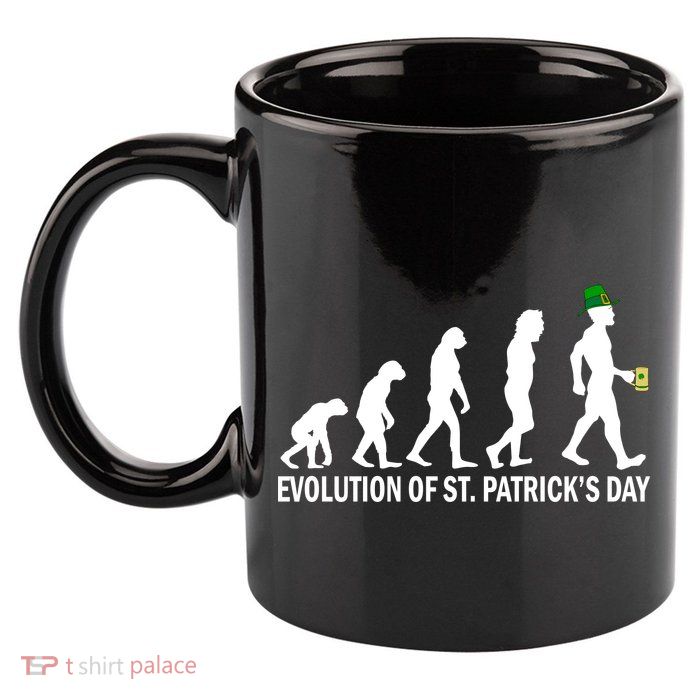 Evolution of St. Patrick's Day 11oz C Handle Ceramic Mug