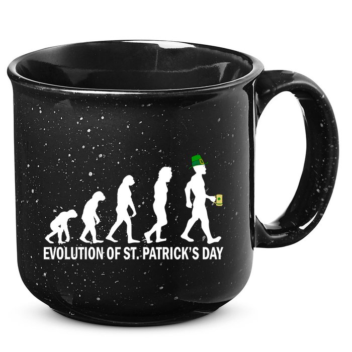 Evolution of St. Patrick's Day 15oz Campfire Ceramic Mug