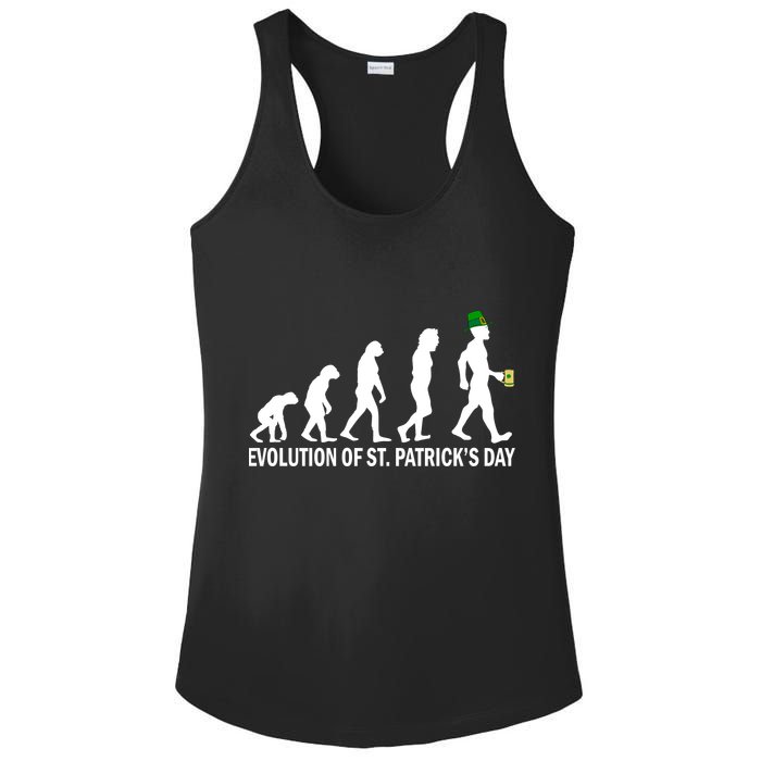 Evolution of St. Patrick's Day Ladies PosiCharge Competitor Racerback Tank