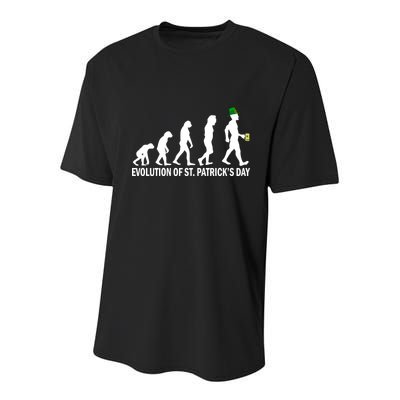 Evolution of St. Patrick's Day Youth Performance Sprint T-Shirt