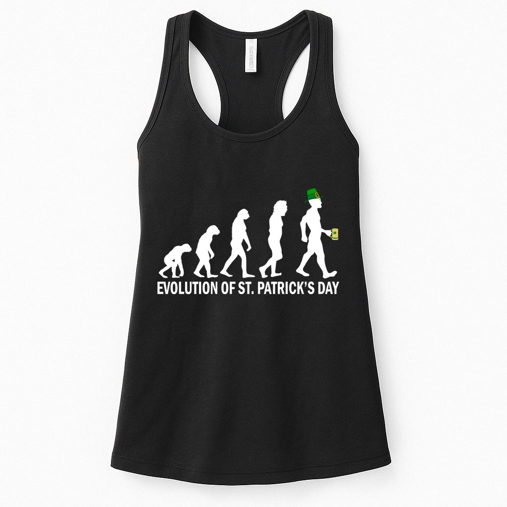 Evolution of St. Patrick's Day Womens Tank Top