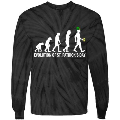 Evolution of St. Patrick's Day Tie-Dye Long Sleeve Shirt