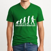 Evolution of St. Patrick's Day V-Neck T-Shirt