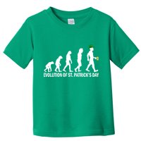 Evolution of St. Patrick's Day Toddler T-Shirt