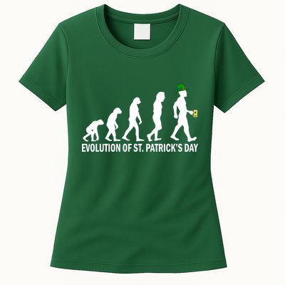 Evolution of St. Patrick's Day Womens T-Shirt