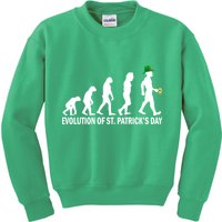 Evolution of St. Patrick's Day Kids Sweatshirt