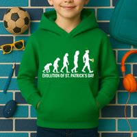 Evolution of St. Patrick's Day Kids Hoodie