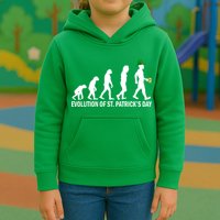 Evolution of St. Patrick's Day Kids Hoodie