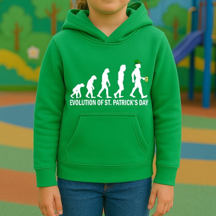 Evolution of St. Patrick's Day Kids Hoodie