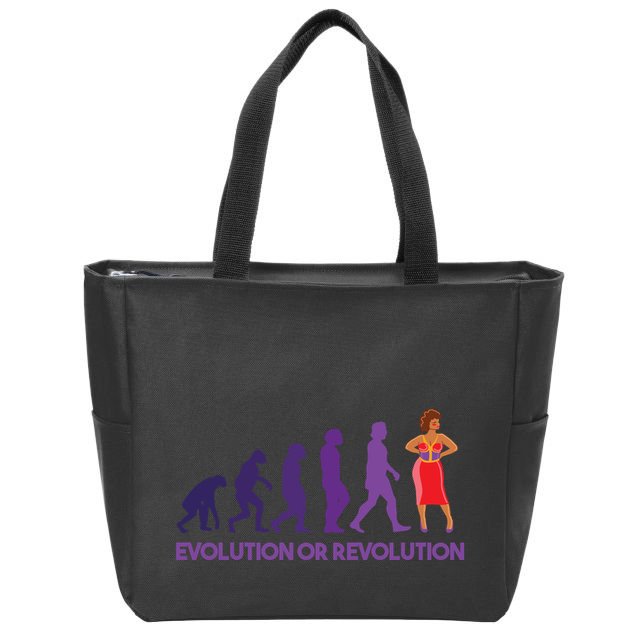 Evolution Or Revolution Zip Tote Bag