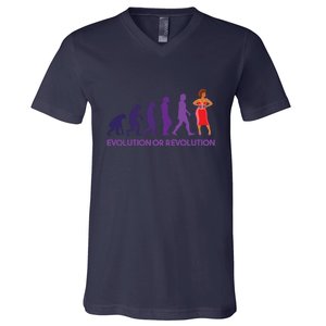 Evolution Or Revolution V-Neck T-Shirt