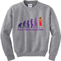 Evolution Or Revolution Kids Sweatshirt