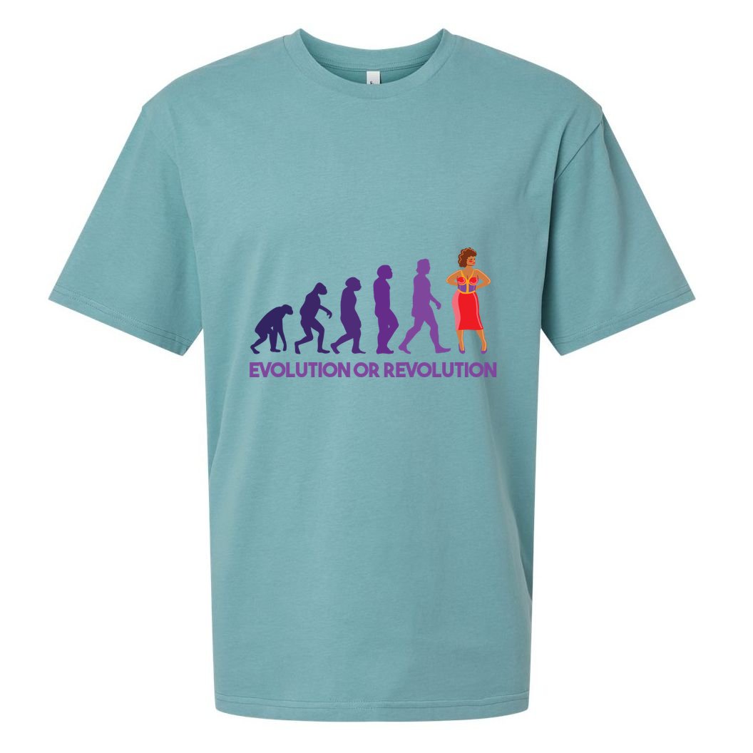 Evolution Or Revolution Sueded Cloud Jersey T-Shirt