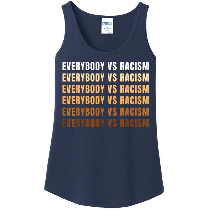 Everybody VS Racism Melanin Civil Rights Anti Racist BLM Ladies Essential Tank