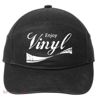 Enjoy Vinyl Record Retro Vintage 7-Panel Snapback Hat