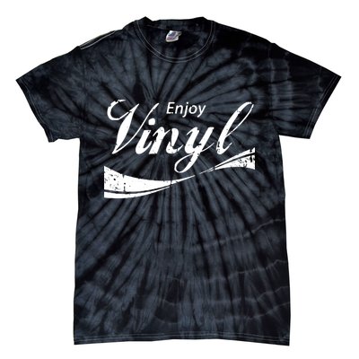 Enjoy Vinyl Record Retro Vintage Tie-Dye T-Shirt