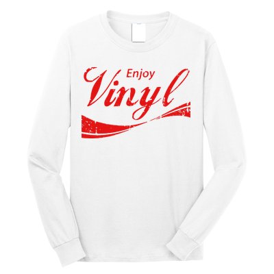 Enjoy Vinyl Record Retro Vintage Long Sleeve Shirt