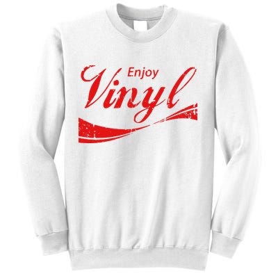 Enjoy Vinyl Record Retro Vintage Sweatshirt