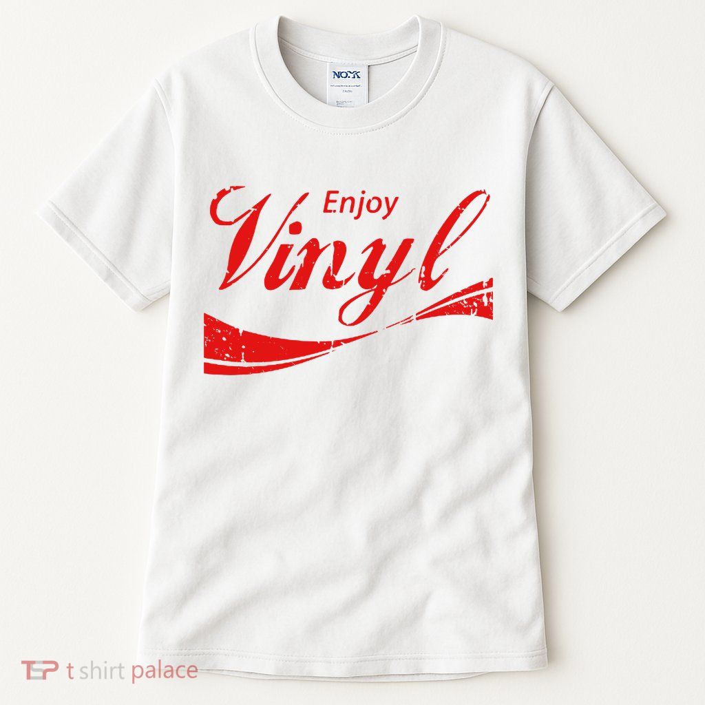 Enjoy Vinyl Record Retro Vintage Tall T-Shirt