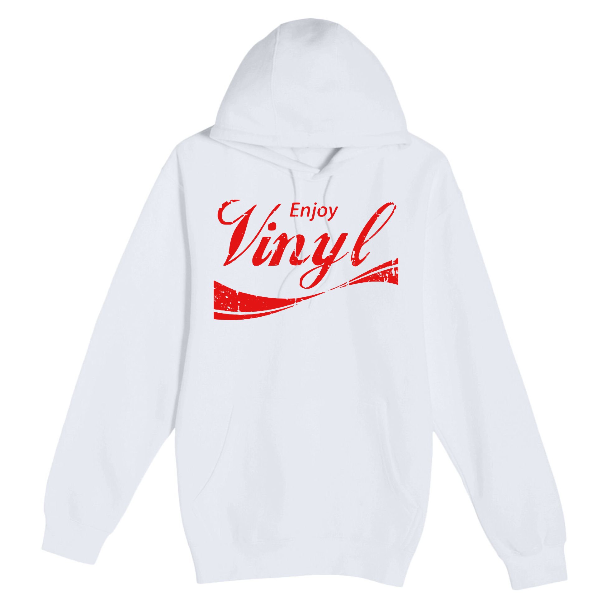 Enjoy Vinyl Record Retro Vintage Premium Pullover Hoodie