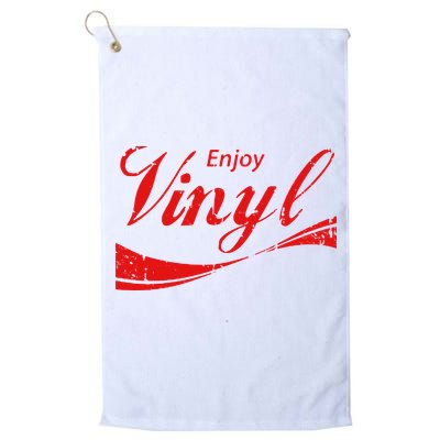 Enjoy Vinyl Record Retro Vintage Golf Towel