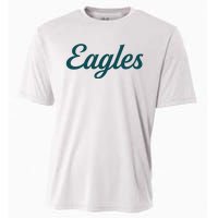 Eagles Vintage Retro Football Cooling Performance Crew T-Shirt