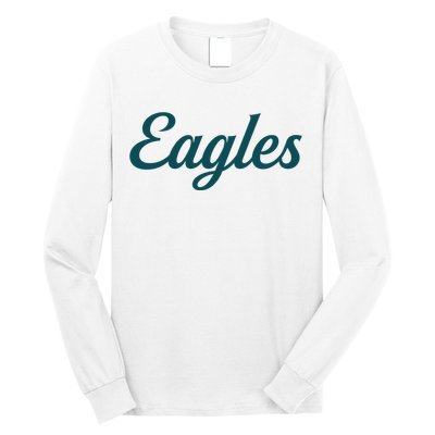 Eagles Vintage Retro Football Long Sleeve Shirt