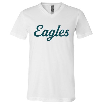 Eagles Vintage Retro Football V-Neck T-Shirt