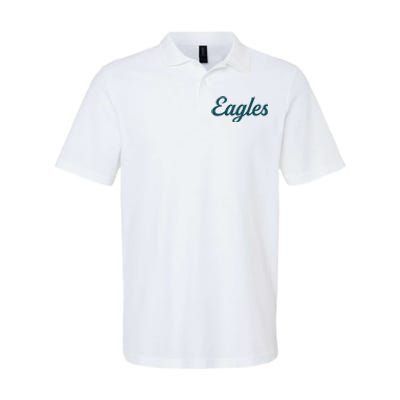 Eagles Vintage Retro Football Softstyle Adult Sport Polo