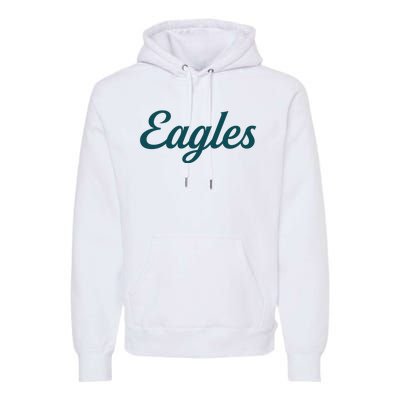 Eagles Vintage Retro Football Premium Hoodie