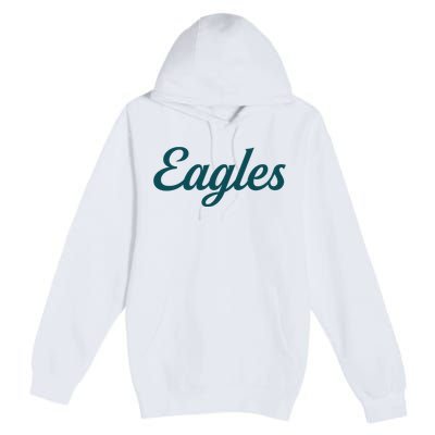 Eagles Vintage Retro Football Premium Pullover Hoodie