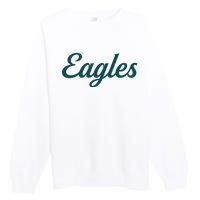 Eagles Vintage Retro Football Premium Crewneck Sweatshirt