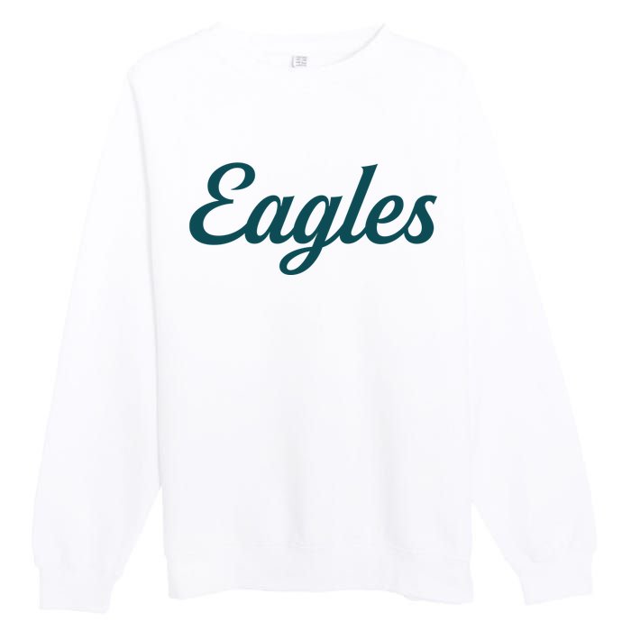 Eagles Vintage Retro Football Premium Crewneck Sweatshirt