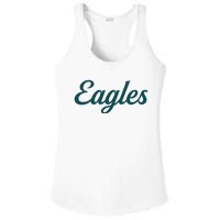 Eagles Vintage Retro Football Ladies PosiCharge Competitor Racerback Tank