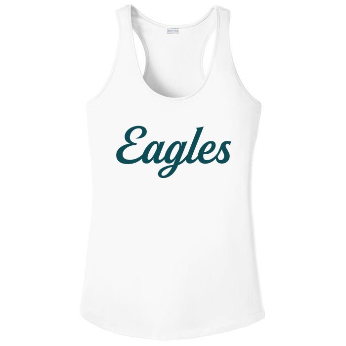 Eagles Vintage Retro Football Ladies PosiCharge Competitor Racerback Tank