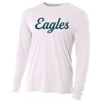 Eagles Vintage Retro Football Cooling Performance Long Sleeve Crew