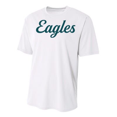 Eagles Vintage Retro Football Performance Sprint T-Shirt