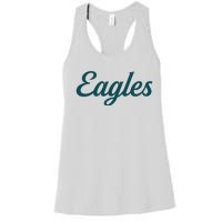 Eagles Vintage Retro Football Women's Racerback Tank