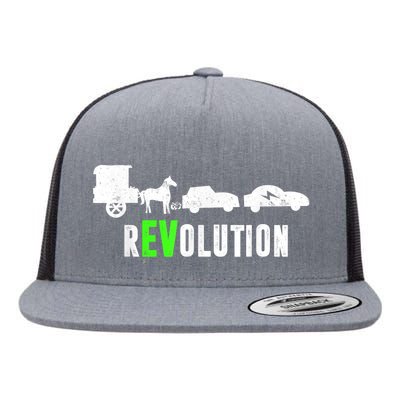 Electric Vehicle REVolution EV Driver Flat Bill Trucker Hat