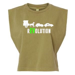 Electric Vehicle REVolution EV Driver Garment-Dyed Women's Muscle Tee