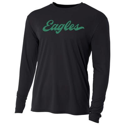 Eagles Vintage Retro Cooling Performance Long Sleeve Crew