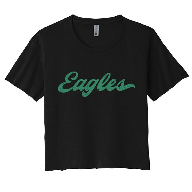 Eagles Vintage Retro Crop Top