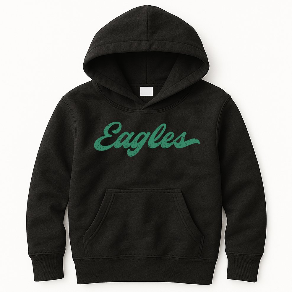 Eagles Vintage Retro Kids Hoodie